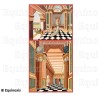 Cuadro de Logia – Rito Emulación – 2.º grado – 160 cm x 80 cm