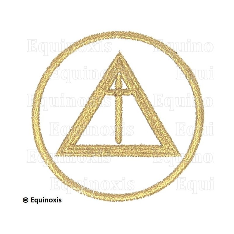 Badge / Macaron GLNF – Arco Real Inglés – Officier National – Grand Gardien – Bordado a máquina