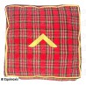Cojín masónico – Rito Estándar de Escocia – Funda de tartán – Cuadrado bordado a máquina
