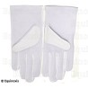 Gants maçonniques blancs pur coton avec picots – Talla 7