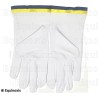 Gants maçonniques coton – REAA – 20° grado – Talla S