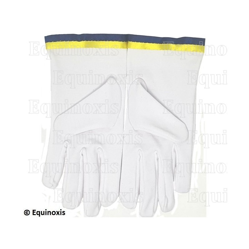 Gants maçonniques coton – REAA – 20° grado – Talla XXXL