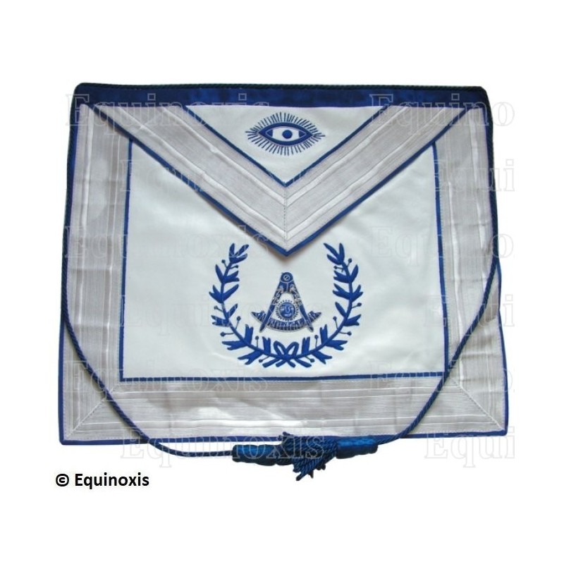 Mandil masónico de cuero – Rito York – Venerable Maestro