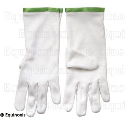 Guantes masónicos de algodón – RER – Maestro Escocés de San Andrés – Talla XL