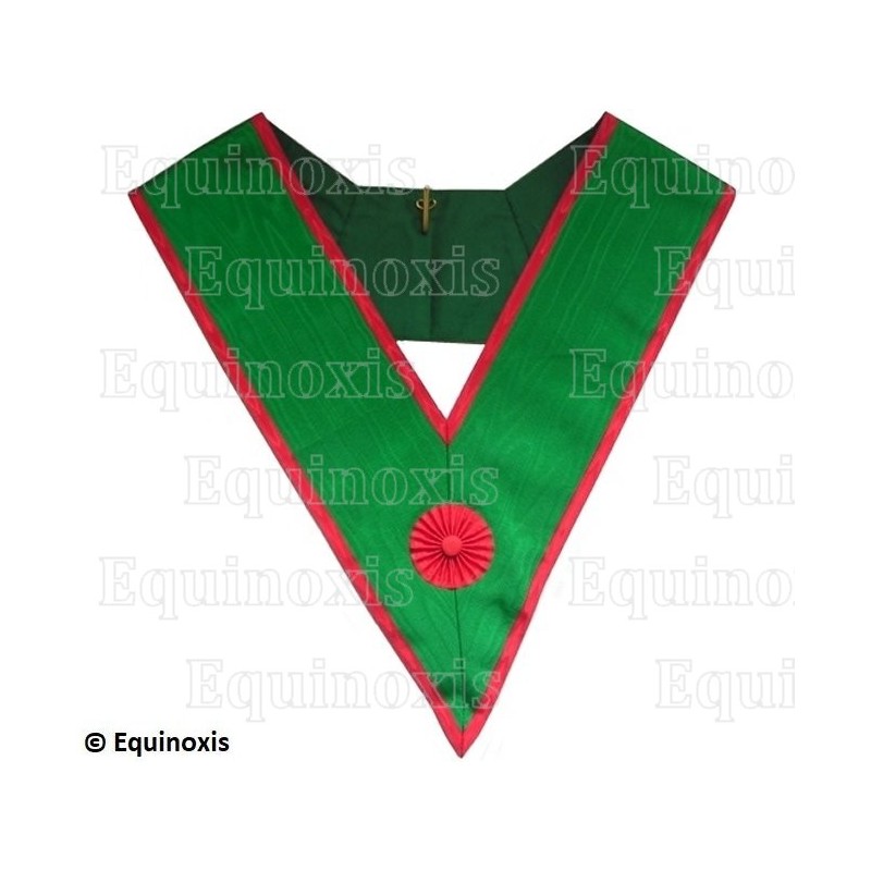 Collar masónico muaré – RER – Maestro Escocés de San Andrés 