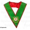 Collar masónico muaré – RER – Maestro Escocés de San Andrés – Grand Officier – Bordado a mano