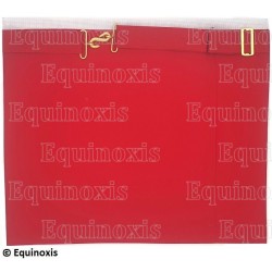 Tablier maçonnique en faux cuir – REAA – 24° grado – Bordado a máquina