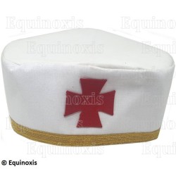 Toque maçonnique souple avec liseré doré – RER – CBCS – Talla 61
