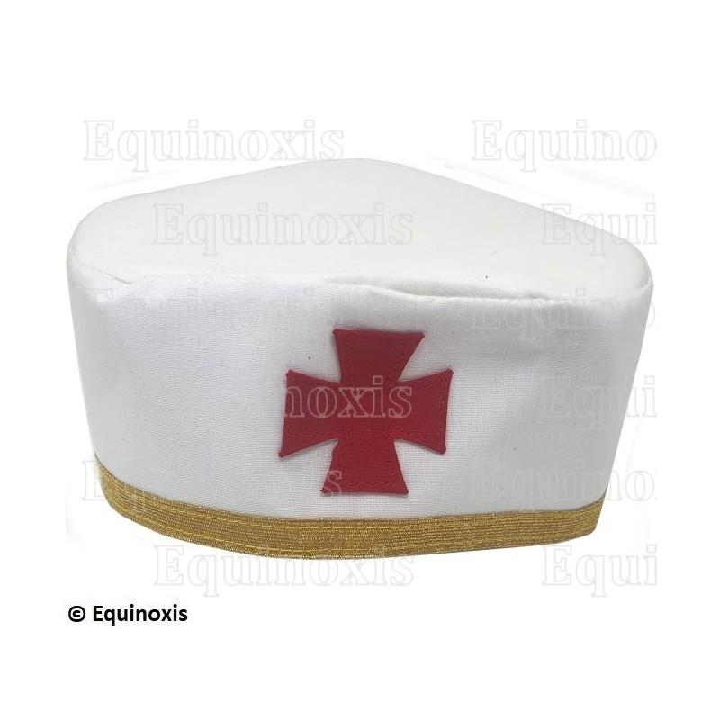 Toque maçonnique souple avec liseré doré – RER – CBCS – Talla 61