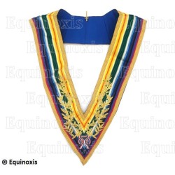 Collar masónico muaré – Nautoniers – Grand Officier National Actif – Bordado a máquina