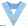 Collar masónico muaré – Rito Francés Tradicional – Maître des Cérémonies – Bordado a máquina 