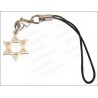 Bijou de mobile judaïque – Estrella de David – Plata brillante