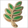Pin's masónico – Rama de acacia – Esmaltado verde – Grande