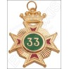 Médaille de commandeur – REAA – 33° grado