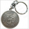 Porte-clefs Feng-Shui – Om Mani Padme Hung – Argent patiné 