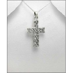 Pendentif en argent sterling 925e – Croix celtique 1 