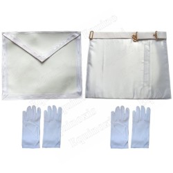 Juego de Aprendiz – Mandil de imitación de cuero + 2 pares de guantes blancos