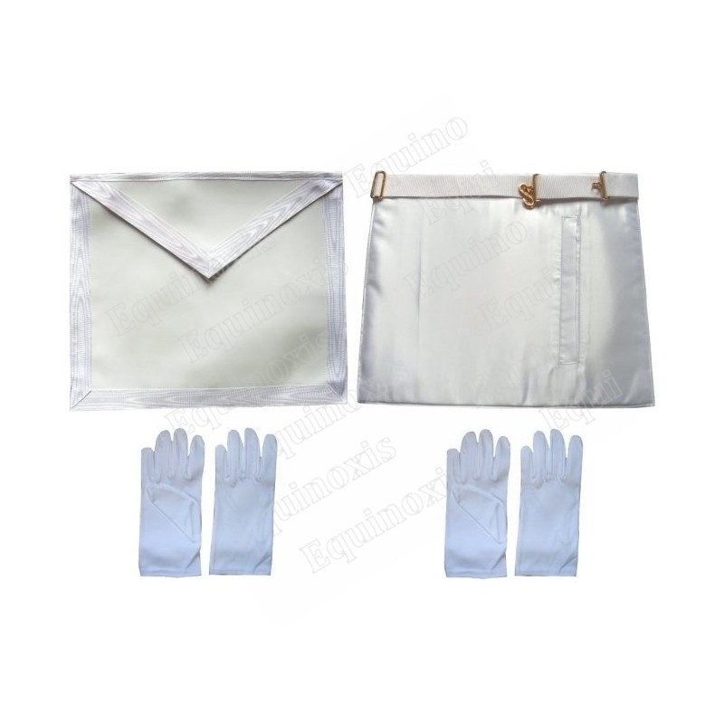 Ensemble Apprenti – Tablier faux cuir + 2 paires de gants blancs