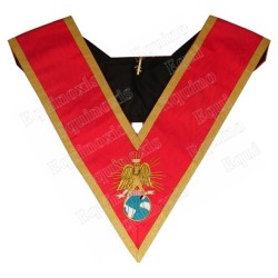Collar masónico muaré – Capítulo Francés – 4ème Ordre – Libertas