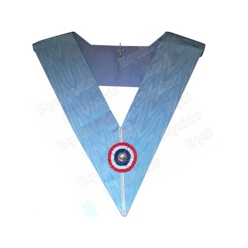 Collar masónico muaré – Rito de Emulación – Color GLNF – Oficial