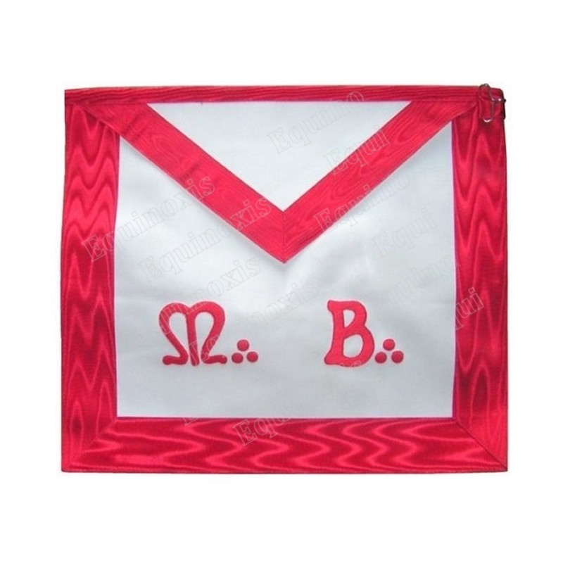 Mandil masónico de cuero – REAA – Maestro – MB