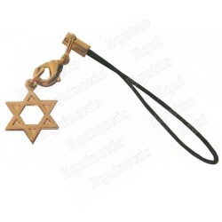 Joya de móvil judaica – Estrella de David – Oro brillante