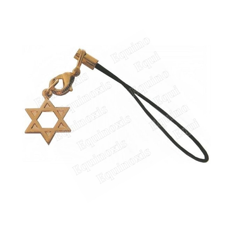 Joya de móvil judaica – Estrella de David – Oro brillante