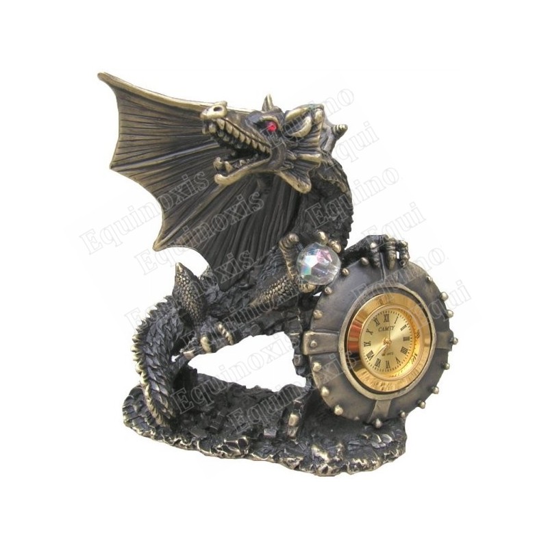 Figurine dragon étain – Dragón horloge