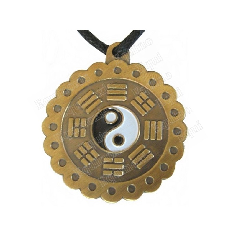 Colgante Feng-Shui  – Pa Kua & Tao – Bronce envejecido