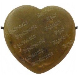 Colgante piedra – Corazón – Jade verde