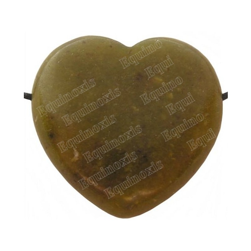 Colgante piedra – Corazón – Jade verde
