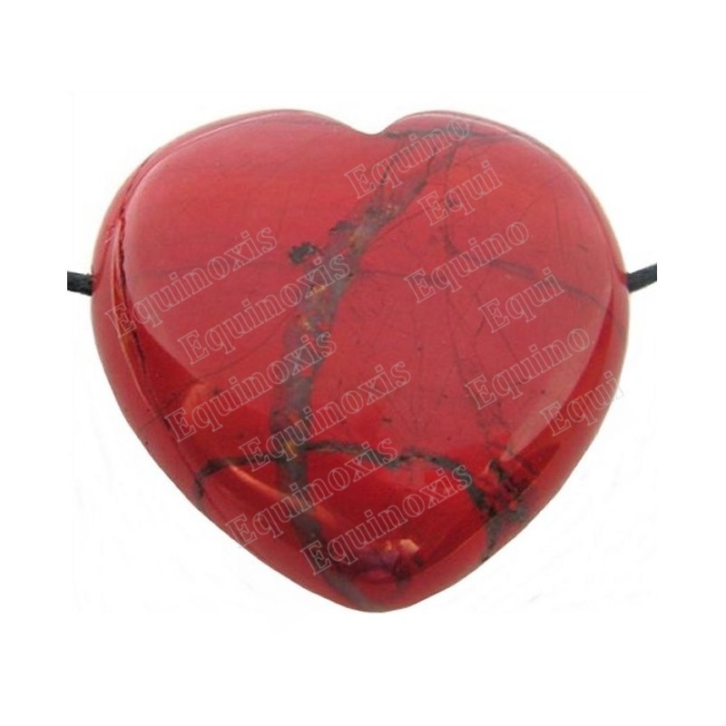 Colgante piedra – Corazón – Jaspe rojo