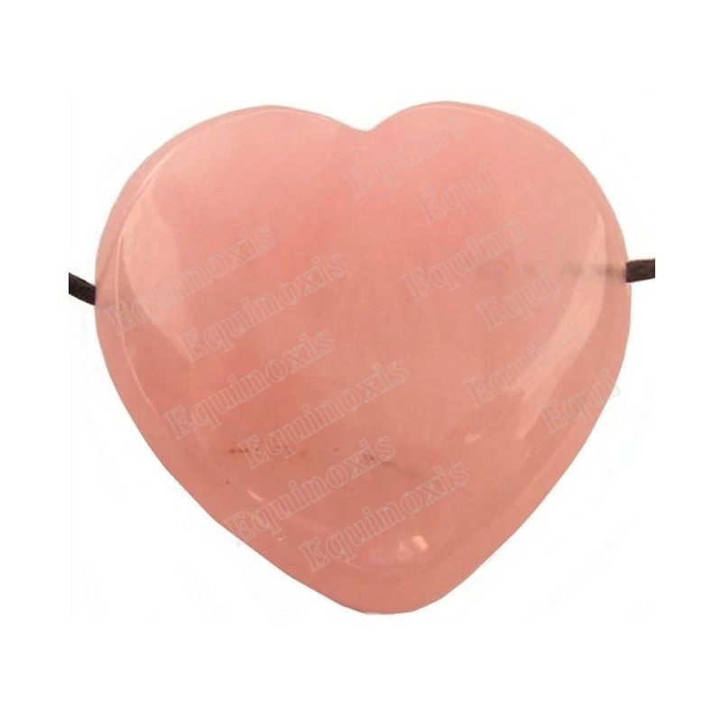 Colgante piedra – Corazón – Cuarzo rosa