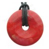 Colgante piedra – Donut – Jaspe rojo