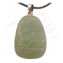 Colgante piedra – Piedra pulida – Aventurina verde