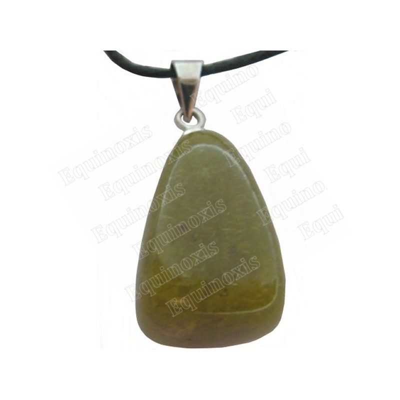 Colgante piedra – Piedra pulida – Jade verde