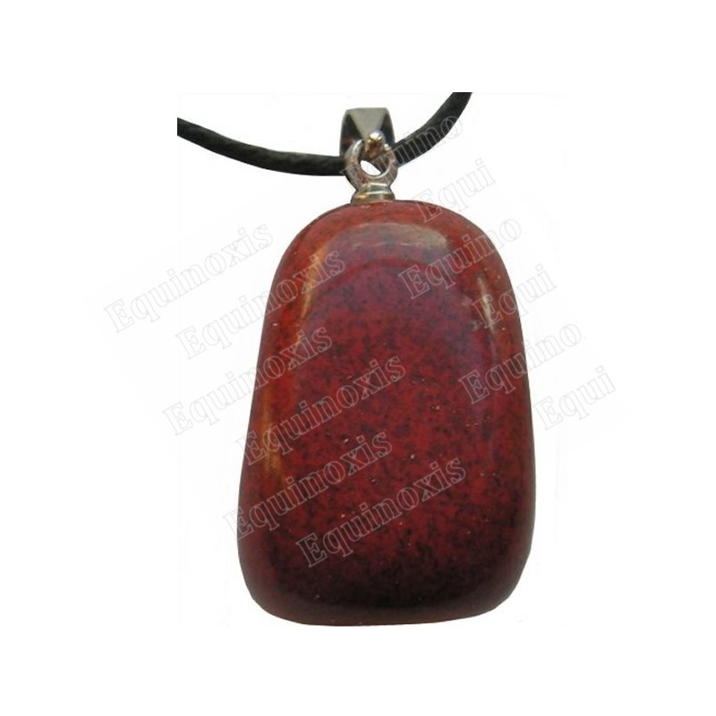 Colgante piedra – Piedra pulida – Jaspe rojo