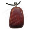 Colgante piedra – Piedra pulida – Jaspe rojo