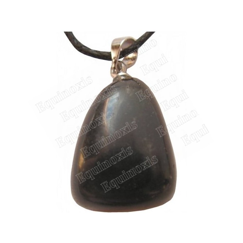 Colgante piedra – Piedra pulida – Obsidiana negra