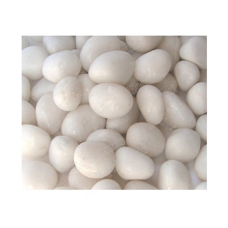 Pierres roulées – Jaspe blanco – Lote de 10