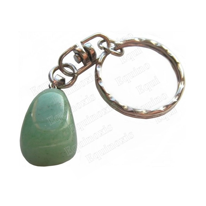 Llavero piedra – Pierre roulée – Aventurina verde