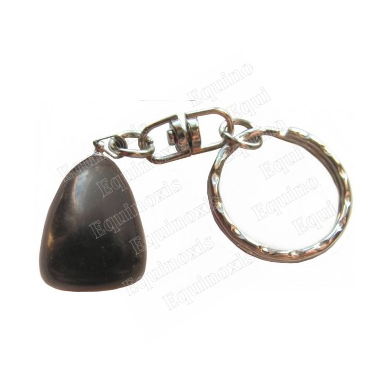 Llavero piedra – Pierre roulée – Obsidiana negra