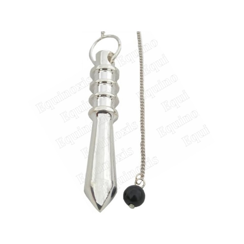 Pendule de radiesthésie métal argenté – 12