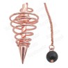 Pendule de radiesthésie laiton cuivré 13 – Pendule spirale