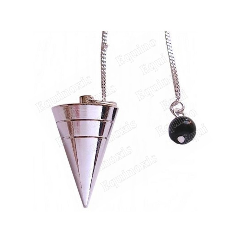 Pendule de radiesthésie laiton argenté 6