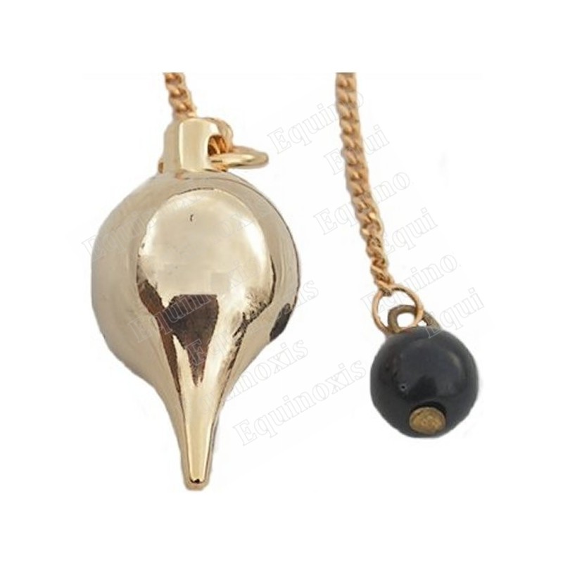 Pendule de radiesthésie laiton doré 3 – Pendule petite goutte