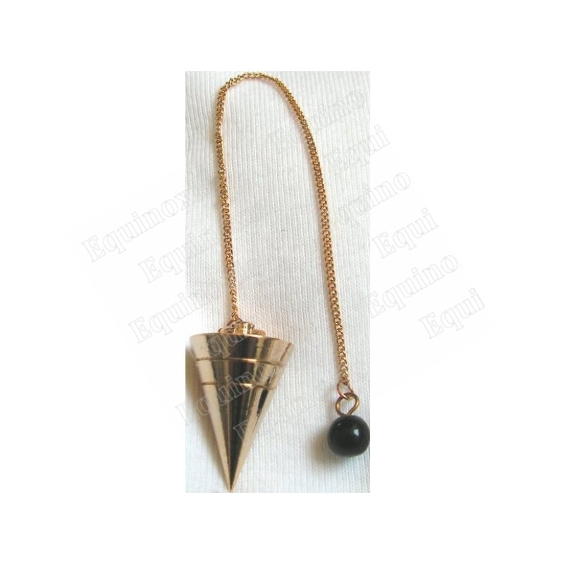 Pendule de radiesthésie métal doré 6