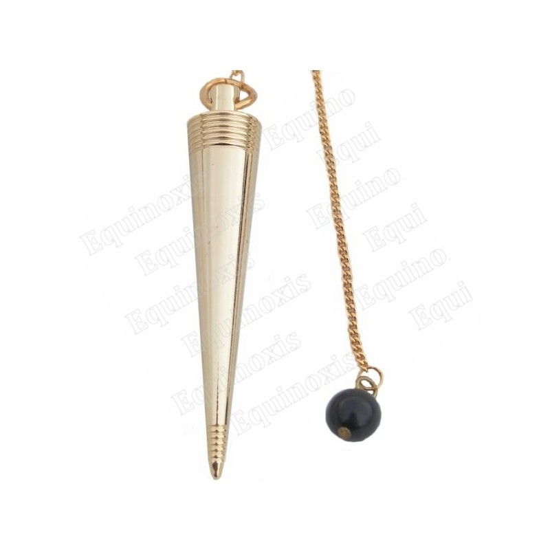 Pendule de radiesthésie métal doré 7 – Pendule Sirius