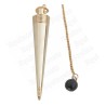 Pendule de radiesthésie métal doré 7 – Pendule Sirius
