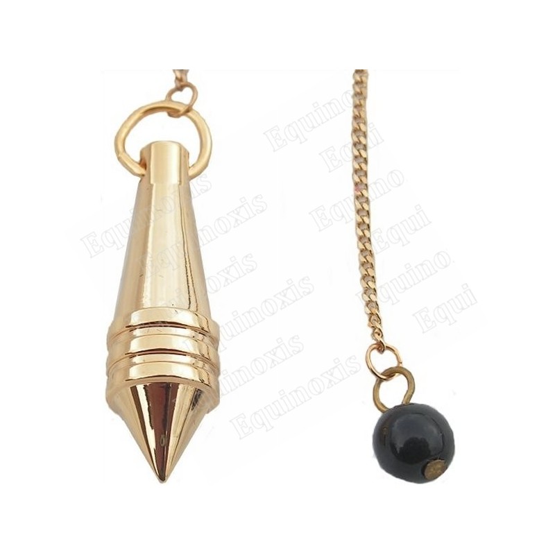 Pendule de radiesthésie métal doré – 9